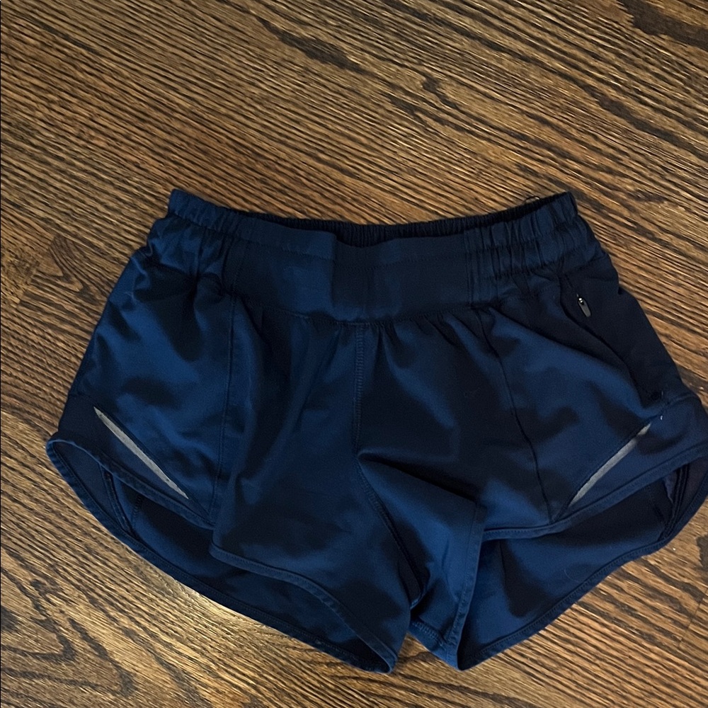 Lululemon Athletica Navy Blue Hottie Hot Shorts